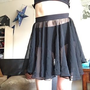 Rampage Sheer Skirt